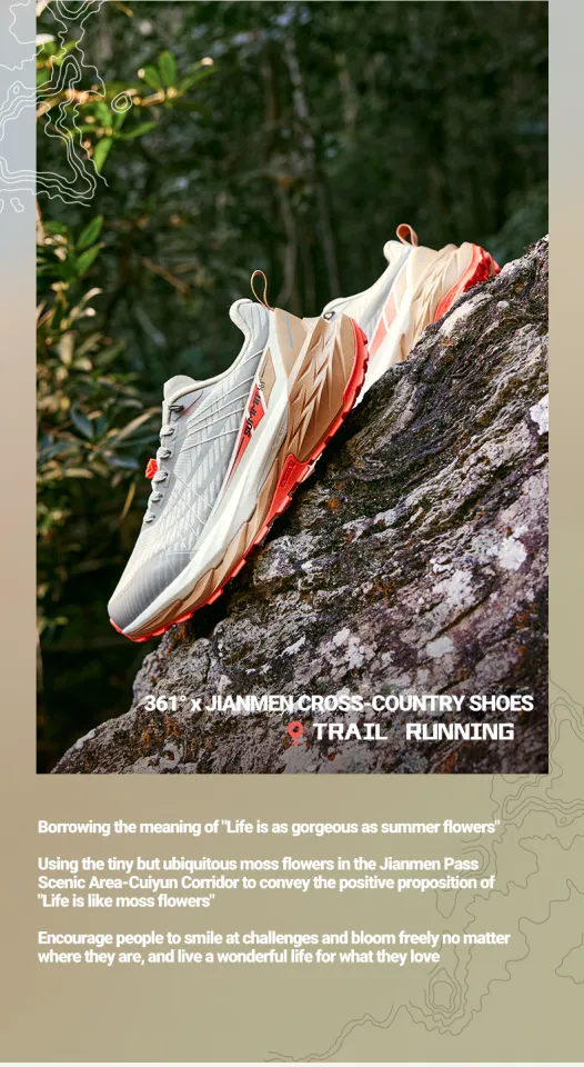 361 Degrees Mountain Pro Men Trail Running Shoes Shock Absorbing