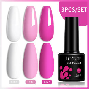 3PC/SET Gel Polish Set Summer Neon Vernis Semi Permanent Hybrid Gel Varnish Soak Off UV LED Nail Art Base Top Gel Varnish