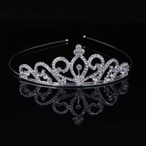 Crystal Rhinestone Crown Headband Children Tiaras Crowns Wedding Bridal Rhinestone Crown Queen Crown