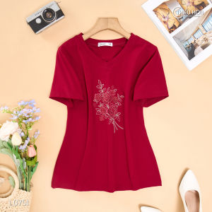 Áo thun thiết kế trẻ trung chất liệu Thun cotton co giãn AN4L0751 Thời trang Thiều Hoa