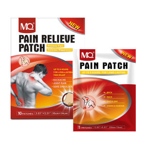 MQ Pain Relief Elastic Fabric Plasters - Comfortable Skin-Friendly Bandage for Neck Shoulder Back Muscle Tension - 10/5 Pack