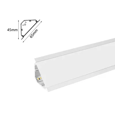 5M Ceiling Corner Top Corner Light Aluminum Profiles Led Channel Diffuser Decoration Wall Washing Light Atmosphere Lighting