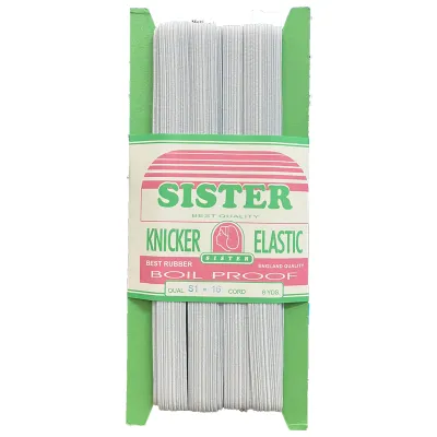 Sister Lasting Elastic Knicker Elastic 8 Yds 0.75cm /1cm /1.25cm Kain Getah Seluar Getah Washes Boils & Irons