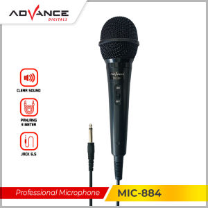 【READY STOCK】 Advance MIC-884 Mic Professional Wireless Microphone Single MIC-884 Mic Vocal for karaoke designed for professional use for outdoor or indoor activities