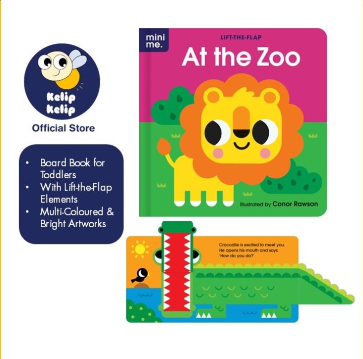 Animals at The Zoo Lift The Flap Board Book For Kids & Toddlers with ...