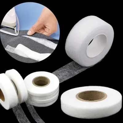 64m White Double Sided Interlining Sewing Accessory Adhesive Tape Cloth Apparel Fusible Interlining DIY Accessories Patchwork