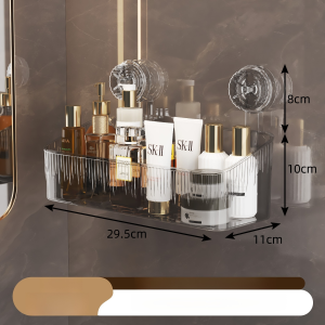 ชั้นเก็บของแบบไม่ต้องเจาะ ชั้นเก็บถ้วยดูด รับน้ำหนักได้มาก ครัวเรือน ไม่มีการเจาะ วัสดุหนา