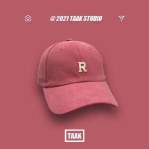 Visor Cotton Casual Ins Tongue Cap Korean Premium Sun Hat Adjustable Versatile Simple Original Embroidered R-Letter Baseball Cap