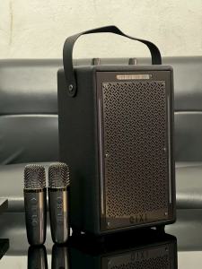 ลำโพงบลูทูธ รุ่น SK-2071 ฟรีไมค์ลอย2ตัว กำลังขับ20W เสียงเบสแน่น รองรับAUX TF USB ปรับเสียงไมค์ได้ มีสายหิ้วพกพาสะดวก หุ้มหนักอย่างดี ลำโพงเบสแน่น