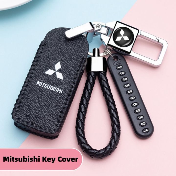 ontto Car Key Fob Cover Fit for Mitsubishi Outlander Sport Eclipse