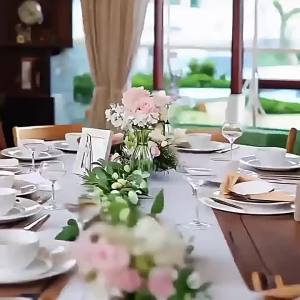 [COD]  Popular   Wooden table number sign 1-20 Hexagonal Hollowed-Out Numbered Seating Sign   Bar cafe seating number