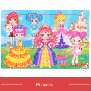 Mumystation Mainan edukasi puzzle kayu anak Wooden toys kartun lucu Mainan Jigsaw puzzle