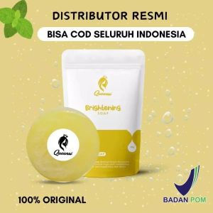 (Bayar di Tempat) Sabun Pemutih Badan dan Wajah Queensi Soap 9X Lebih Cepat Mengatasi Jerawat