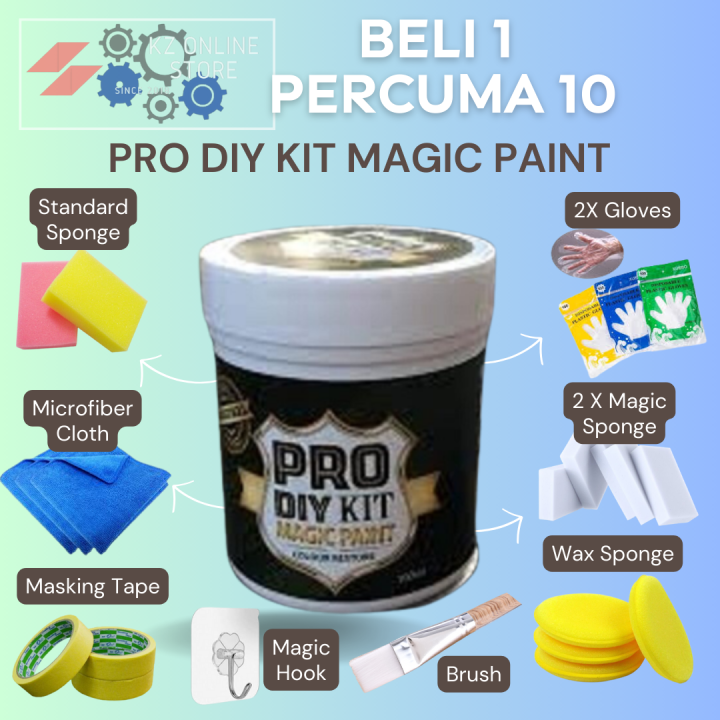 10 FREEGIFT Pro Diy Kit Magic Paint Black Plastic Trim Restore Otter