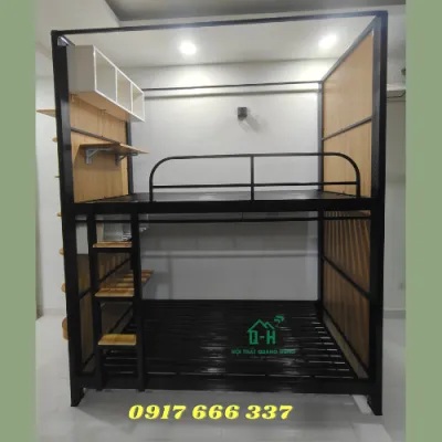 GIƯỜNG TẦNG KÍ TÚC XÁ HỘP 4X8 CAO CẤP HIỆN ĐẠI TIỆN LỢI DÀNH CHO SINH VIÊN Ở TRỌ KTX...