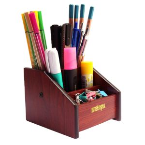 [HCM]Hộp cắm bút gỗ Xukiva 111