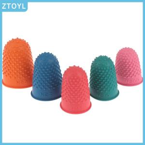 ZTOYL 5Pcs Counting Cone Rubber Thimble Protector Sewing Quilter Finger Tip Craft
