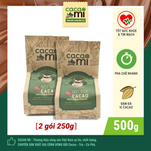 Bột Cacao Hòa Tan CacaoMi Có Đường - Pha Socola Nóng Milo Dầm Trà Sữa 500g