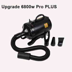 6800W Pet Dryer Dog Grooming Blower Cat Warm Wind Dryer Fast Blow-dryer Secador Power Hair Dryer Pet Dog Cat Grooming Warm Wind Fast High-Quality Pet Grooming Hair Dryer and Blower with Adjustable Temperature for Dogs and Cats - Black