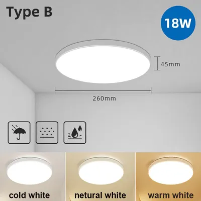 Led Ceiling Light Ultra Thin Lampu Modern LED Light Surface Mounted 220V-240V Led Downlight Ceiling Modern Round Lamp for Home Living Room Bedroom