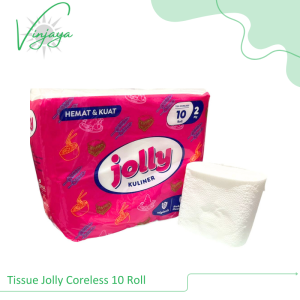 Tissue JOLLY Toilet Coreless / core lunak 10 Roll - Tissue Termurah