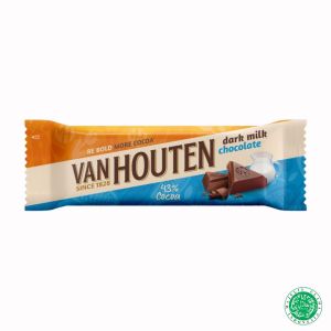 Van Houten Bar Coklat Susu Gelap / Dark Milk Chocolate Bar Hazelnuts 40g-45g