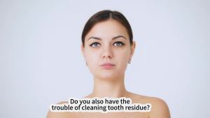 Dental Floss Picks with Soft Rubber Brush Heads Straight and Curved Brush Head Design 288 CountBlue