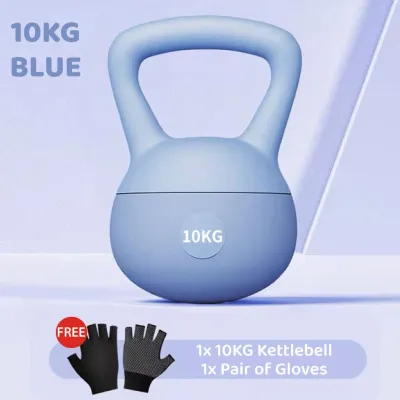Kettlebell Soft Premium Dumbbell 4/6/8/10KG Tangki Bersalut Plastik Dewasa Senaman Rumah GYM Kecergasan Angkat Berat Dumbell