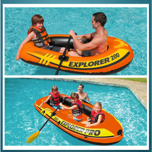 Thuyền hơi cao cấp trẻ em EXPLORER 300 INTEX 211*117*41(cm)Tải trọng tối đa: 186kg