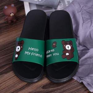 [Free Shipping] WomenS Summer Slippers Cute Cartoon Cat Design Available In Large Sizes Lightweight And Soft-Soled Suitable For Students And Couples Versatile For Home Wear One-Strap Design Also Available For Men