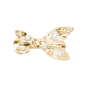 Fish Tail Shaped Waist Adjuster For Jeans Pants Detachable Metal Buckles With Sparkling Pearls Accents