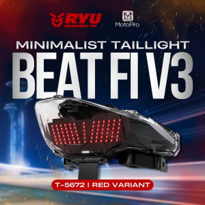 RYU MotoPro "Minimalist" Tail Light for Honda Beat Fi V3 Running and Signal Lights T-5672