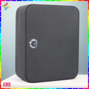 Locking Key Organizer 20 Key Hooks Locking Key Cabinet Key Holder Box Wall Mount