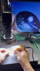 CRIN Diesel Injector Nozzle Spray Hole Carbon Deposition Cleaning Tool with 10pcs Clearing Needle