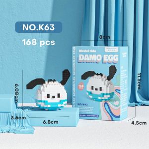 MEKANSM lego Damo Egg Mainan Balok Susun Mini Karakter Nano Block Edukasi Anak Hadiah