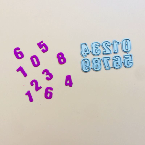 Numbers Cutting Dies DIY Etched Craft Dies Handmade Ability Developing Template for Classroom Teacher Teaching