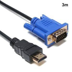 IPBARN SHOP 1-5m  Digital Video Connector Male to Male Display Output AV Adapter Cord HDMI-Compatible To VGA Converter