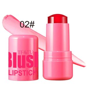 【Hot sale】North American Pop Jelly Blush Stick Vitality Blush Stick Natural Cheek Blusher Long Lasting Waterproof Face Make Up