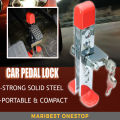 Stainless Steel Pedal Lock Car Lock Brake Anti Theft Lock Nut Paddle Brake Lock Car Brek Kereta Car Paddle Lock Car. 