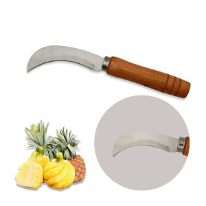Dao Gọt Thơm Khóm Dứa - Dao Lưỡi Cong Bằng Thép Không Gỉ Cắt Trái Cây Rau Củ Gọn Nhẹ Sắc Bén