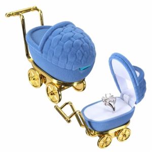PYA94 1Pcs Accessories Necklaces Box Jewelry Display Holder Gift Case Storage Case Velvet Stroller Ring Box