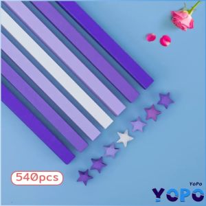 YoPo 90/380/540Pcs Lucky Star Origami DIY Crafts Gift for Birthday Valentines Day Home decoration