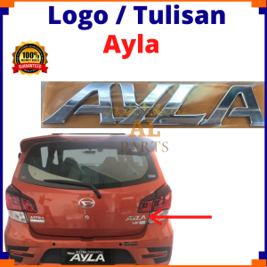 Emblem Logo Bagasi Tulisan Ayla Original / Logo Ayla / Emblem Bagasi Ayla / Logo Ayla chrome