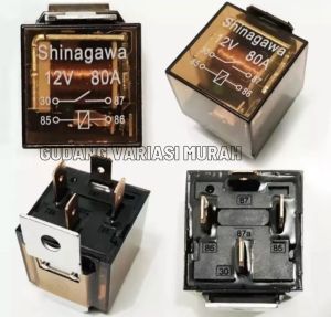 RELAY KLAKSON/ALARM TRANSPARAN CR7 12V 40A UNIVERSAL -1Pcs Universal Honda Yamaha Suzuki