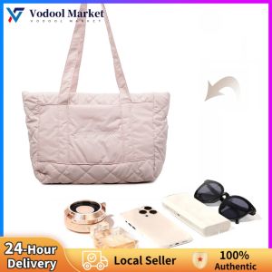 Autumn Winter Womens Quilted Tote Bag with Spacious Design and Comfortable Shoulder Strap