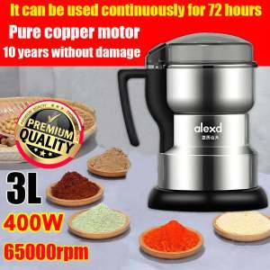 Alex[400W 65000rpm] 440C stainless steel coffee grinder electric coffee machine with grinder electric spice grinder mach
