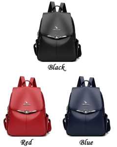 TAS RANSEL WANITA PU LEATHER } Tas Wanita Kekinian Tas Backpack Sekolah Wanita ( bayar di tempat } New arrivals Terlaris Berkualitas Tinggi Tas Ransel Wanita Dewasa Ransel Kulit Kapasitas Besar