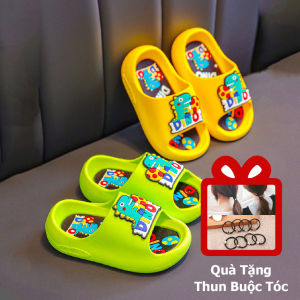 Dép Lê Quai Ngang Cho Bé Mẫu Khủng Long Dino Đế Mềm Kiểu Dáng Thời Trang Cá Tính