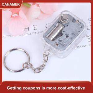 【CANAMEK】 1PC âm nhạc hộp tự làm cơ khí kim loại âm nhạc hộp đồng hồ Keychain Quà Tặng