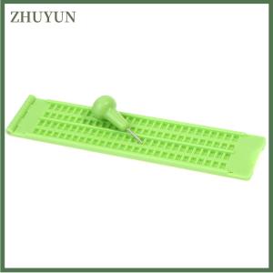 ZHUYUN Nhựa chữ nổi bằng văn bản Slate trường xách tay thực tế với Stylus thực hành